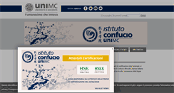 Desktop Screenshot of confucio.unimc.it