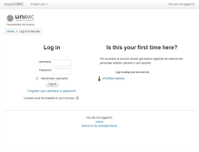 Tablet Screenshot of moodle.unimc.it